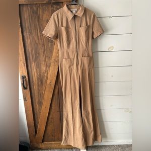 Flying Tomato Women's Corduroy Flare Jumpsuit